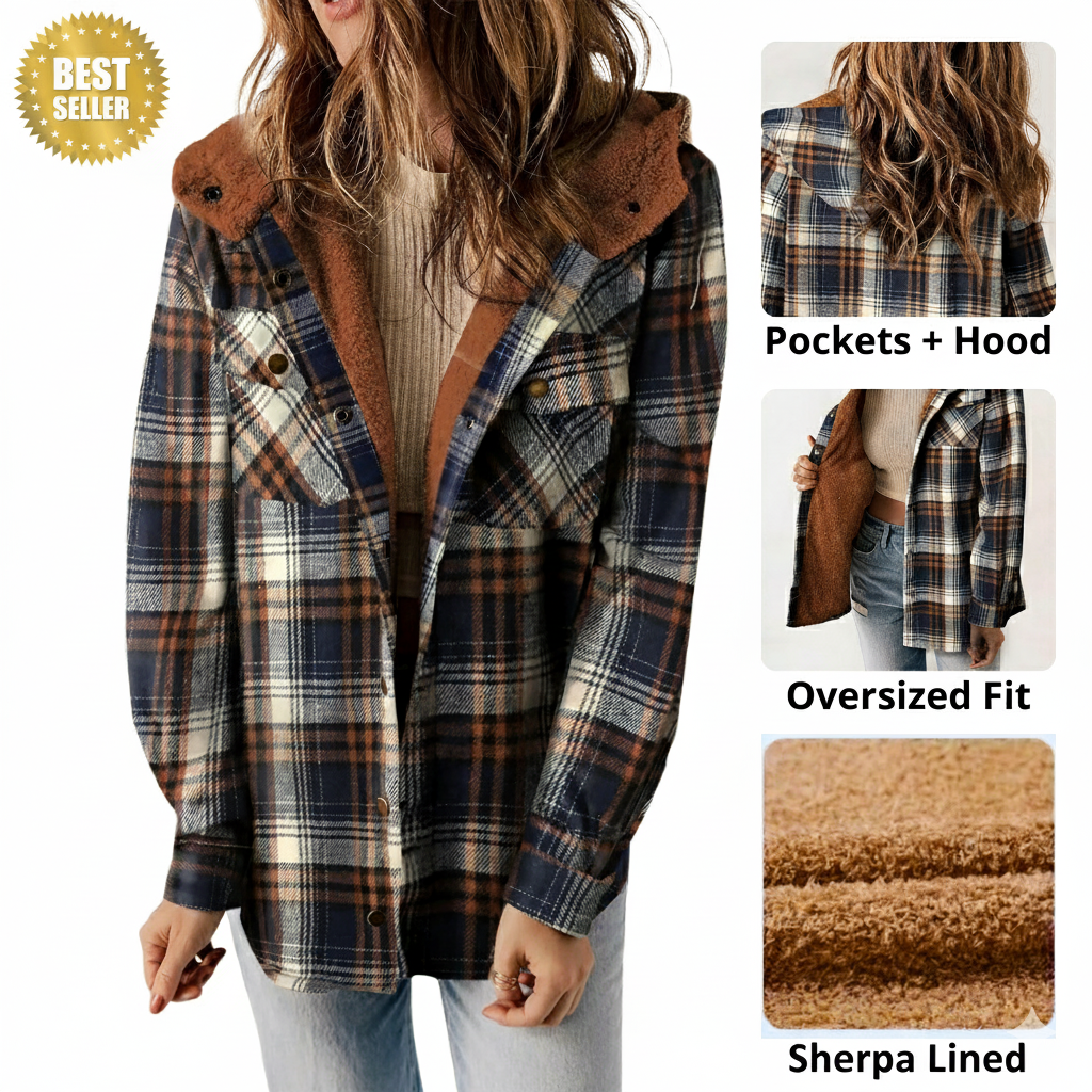 Sherpa Snugs® Teddy Bear Flannel Jacket